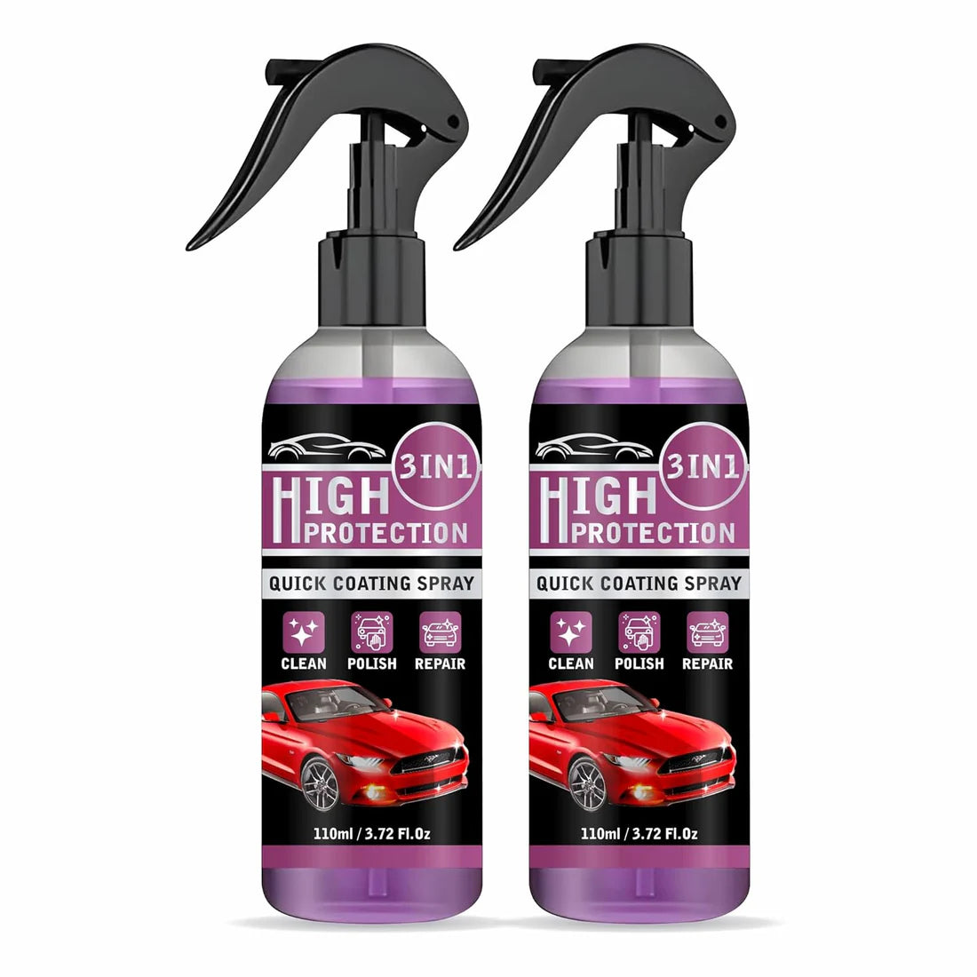 Hydrophobic Ceramic Coating Spray for Car, Bike & Scooter - BUY 1 GET 2 FREE