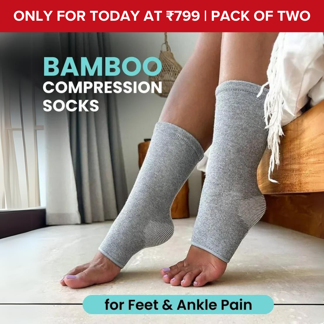 Bamboo Compression Socks(Pack of 2)(75% Off)