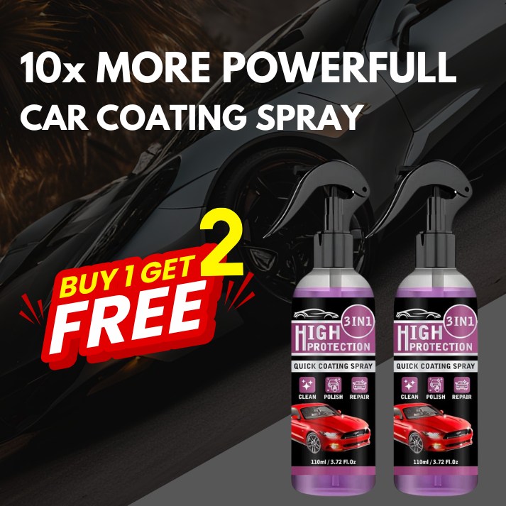 Hydrophobic Ceramic Coating Spray for Car, Bike & Scooter - BUY 1 GET 2 FREE