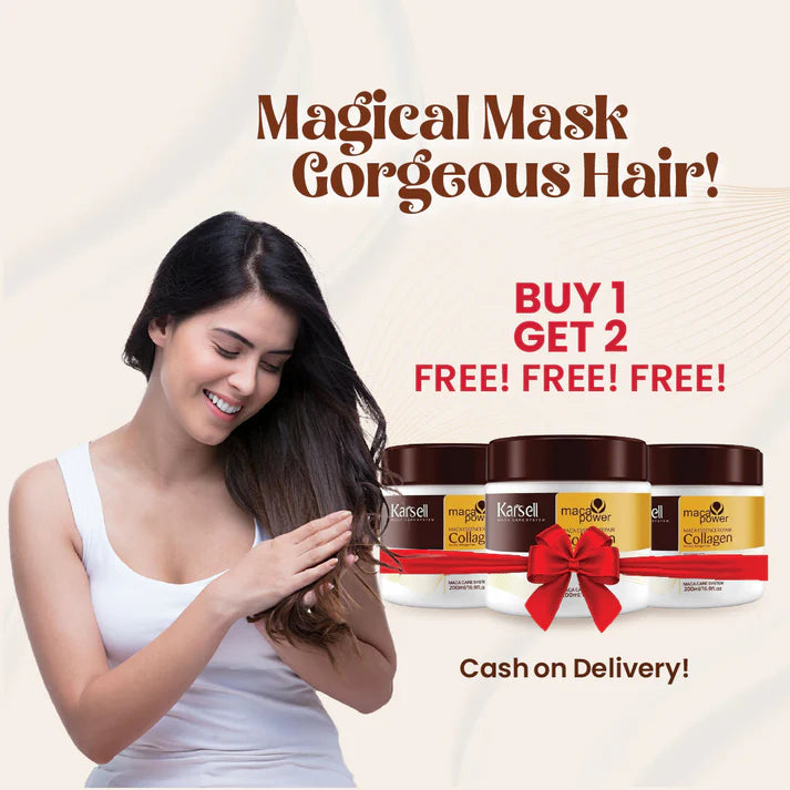 Karseell Collagen Hair Mask (For All Hair Types) - Buy 1 Get 2 🔥