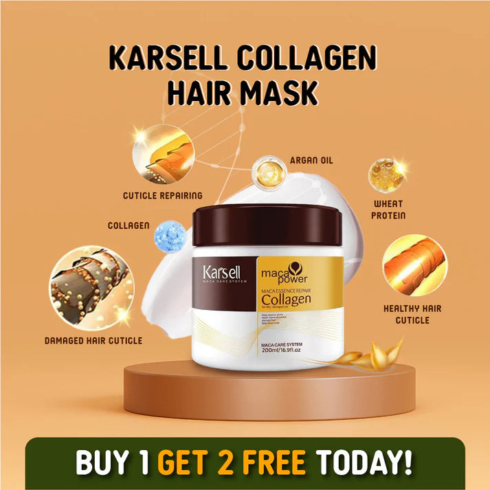 Karseell Collagen Hair Mask (For All Hair Types) - Buy 1 Get 2 🔥